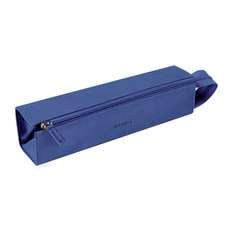 Etui din piele ecologica ptr. instrumente de scris, 1 fermoar, Sapphire Blue, Rhodia