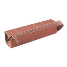 Etui din piele ecologica ptr. instrumente de scris, 1 fermoar, Rosewood, Rhodia