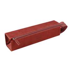 Etui din piele ecologica ptr. instrumente de scris, 1 fermoar, Nacarat, Rhodia
