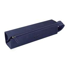 Etui din piele ecologica ptr. instrumente de scris, 1 fermoar, Midnight, Rhodia
