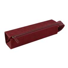 Etui din piele ecologica ptr. instrumente de scris, 1 fermoar, Burgundy, Rhodia