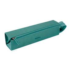 Etui din piele ecologica ptr. instrumente de scris, 1 fermoar, aqua, Rhodia