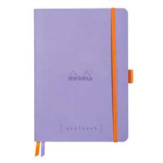 Caiet A5, 120file, coperta piele ecologica, Iris, Goalbook Rhodia 117749C