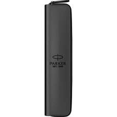 Etui din imitatie piele ptr. instrumente de scris, 1 fermoar, negru, Parker 2216950