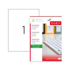 Etichete autoadezive albe 1/A3, 297x420mm, 100coli/cutie, Tanex