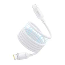 Cablu de date USB-C / USB-C, 240W, 1m, alb, PicoGo Magnetic Baseus
