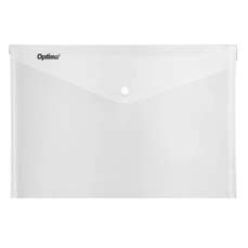 Mapa plastic cu capsa, A3, transparent, Optima