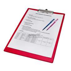 Clipboard simplu rosu A4