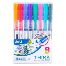 Roller 8 culori/set, varf 0,5mm, Think Deli