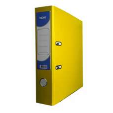 Biblioraft plastifiat exterior/interior 7,5cm, galben, Noki