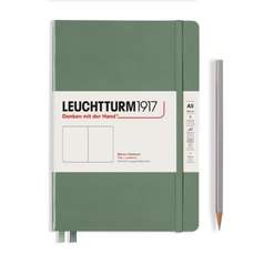 Caiet A5, 125file, velin, coperta carton rigid, olive, LEUCHTTURM LT365488