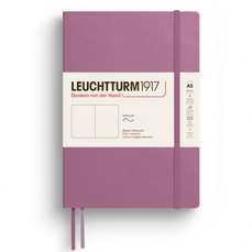 Caiet A5, 61file, velin, coperta carton flexibil, dusty rose, LEUCHTTURM LT372200