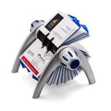 Clasor pentru carti vizita rotativ argintiu, Visifix Flip 241723 Durable