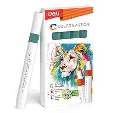 Permanent marker cu vopsea acrilica, verde pastel, Color Emotion Deli