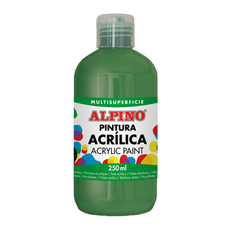 Culori acril, flacon 250ml, verde deschis, Alpino MS-DV000028