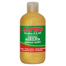 Culori acril, flacon 250ml, auriu, Alpino MS-DV000136