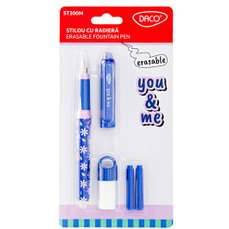 Stilou plastic cu cerneala termosensibila(se sterge), mov, You and Me, ST300M Daco