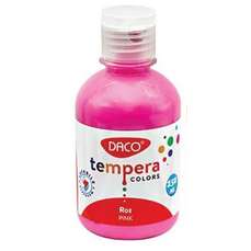 Tempera pe culoare, 250ml, roz, Daco TE250RZ