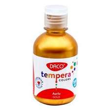 Tempera pe culoare, 250ml, auriu, Daco TE250AU