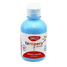 Tempera pe culoare, 250ml, albastru deschis, Daco TE250AD