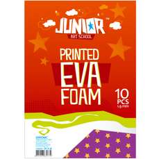 Accesorii craft - Spuma A4, stelute, 2mm, 10coli/set, J134 303 Junior