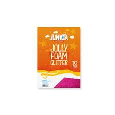 Accesorii craft - Spuma glitter A4, fucsia, 2mm, 10coli/set, J134 137 Junior