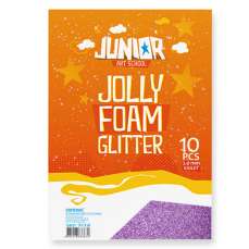 Accesorii craft - Spuma glitter A4, violet, 2mm, 10coli/set, J134 157 Junior