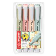 Textmarker 4 culori/set, swing cool NatureCOLORS Stabilo, SW275409