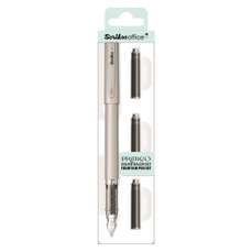 Stilou plastic + 3 rezerve, Primeo Grey Scrikss 96588