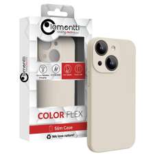 Husa de protectie pentru iPhone 15, Liquid Silicon MagCharge, bej, Lemontti