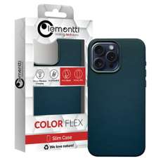 Husa de protectie pentru iPhone 15 Pro Max, piele, compatibila MagSafe, verde, Lemontti