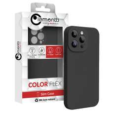 Husa de protectie pentru iPhone 15 Pro Max, negru, Liquid Silicon MagCharge Lemontti