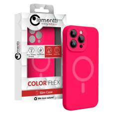 Husa de protectie pentru iPhone 15 Pro, roz neon, Liquid Silicon MagCharge Lemontti
