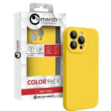 Husa de protectie pentru iPhone 15 Pro, galben, Liquid Silicon MagCharge Lemontti