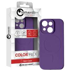 Husa de protectie pentru iPhone 15 Plus, mov, Silicon MagSafe Lemontti