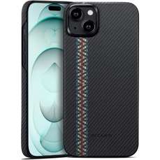 Husa de protectie pentru iPhone 15 Plus, 600D Aramida, compatibila MagSafe, Rhapsody, MagEZ 4 Pitaka