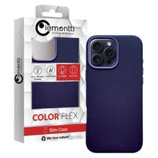 Husa de protectie pentru iPhone 16 Pro, piele, MagSafe, mov, Lemontti