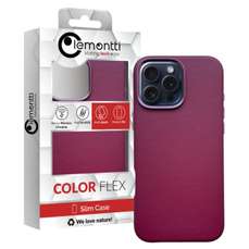 Husa de protectie pentru iPhone 16 Pro, piele, MagSafe, visiniu, Lemontti