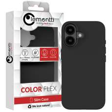 Husa de protectie pentru iPhone 16, MagSafe, negru, Silicon Lemontti