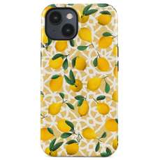 Husa de protectie pentru iPhone 15, Dual Layer Lemon Juice, Burga