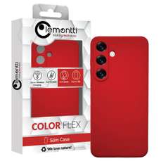 Husa de protectie pentru Samsung Galaxy S25 Plus, rosu, Silicon Silky Lemontti