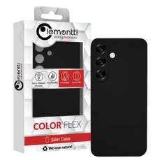Husa de protectie pentru Samsung Galaxy S25, negru, Silicon Silky Lemontti, LEMHSFSGS25N