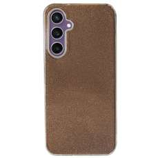 Husa de protectie pentru Samsung Galaxy S23 FE, transparent/auriu, Shining Lemontti