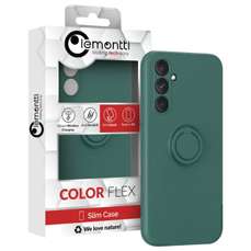 Husa de protectie pentru Samsung Galaxy S23 FE, cu suport, verde, Silicon Ring Lemontti