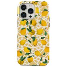 Husa de protectie pentru iPhone 15 Pro, Dual Layer Lemon Juice, Burga