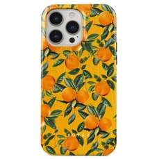 Husa de protectie pentru iPhone 15 Pro, Dual Layer Orange Lemonade, Burga