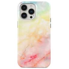 Husa de protectie pentru iPhone 15 Pro, Dual Layer New Flame Rainbow, Burga