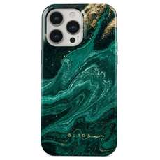 Husa de protectie pentru iPhone 15 Pro, Dual Layer Emerald Pool, Burga