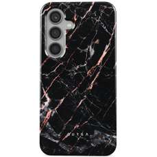 Husa de protectie pentru Samsung Galaxy S24, Dual Layer Rose Gold Marble, Burga