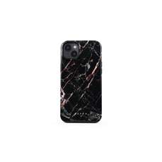 Husa de protectie pentru iPhone 14 Plus, Dual Layer Rose Gold Marble, Burga
